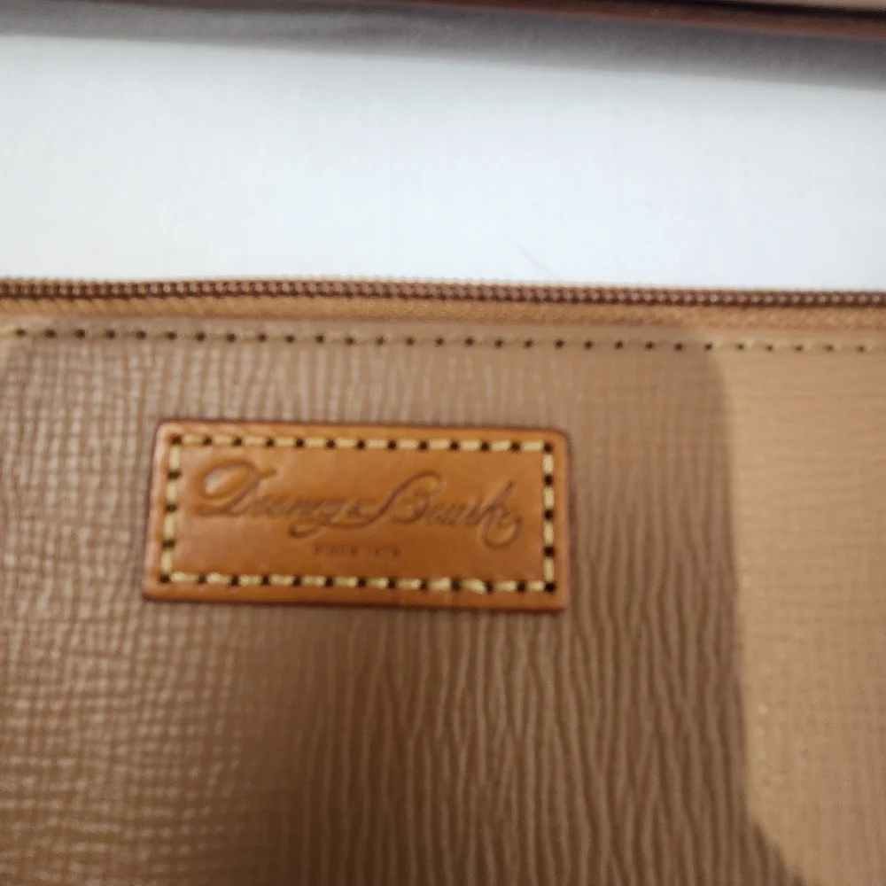 Dooney & Bourke Morgan Saddle Tan Leather Handbag With Coin Wallet